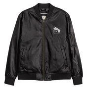 Gimbo Leather Bomber Jacket | Yūjin Japanese Anime Streetwear Clothing
