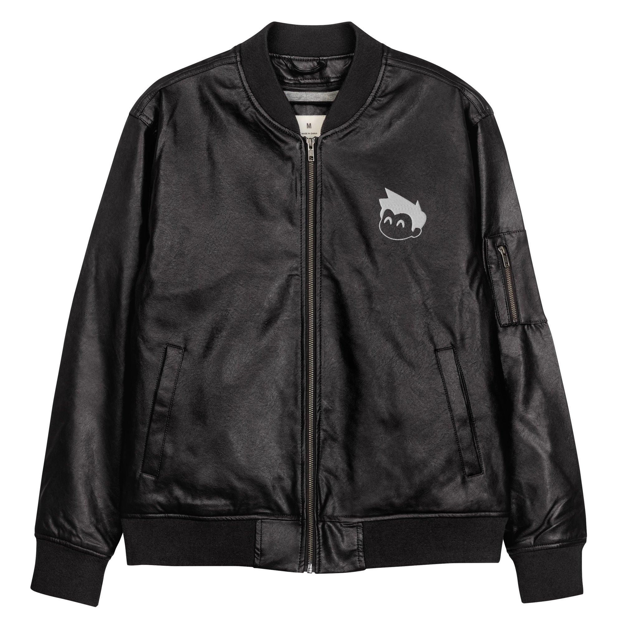 Gimbo Leather Bomber Jacket | Yūjin Japanese Anime Streetwear Clothing