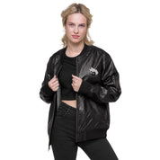 Gimbo Leather Bomber Jacket | Yūjin Japanese Anime Streetwear Clothing