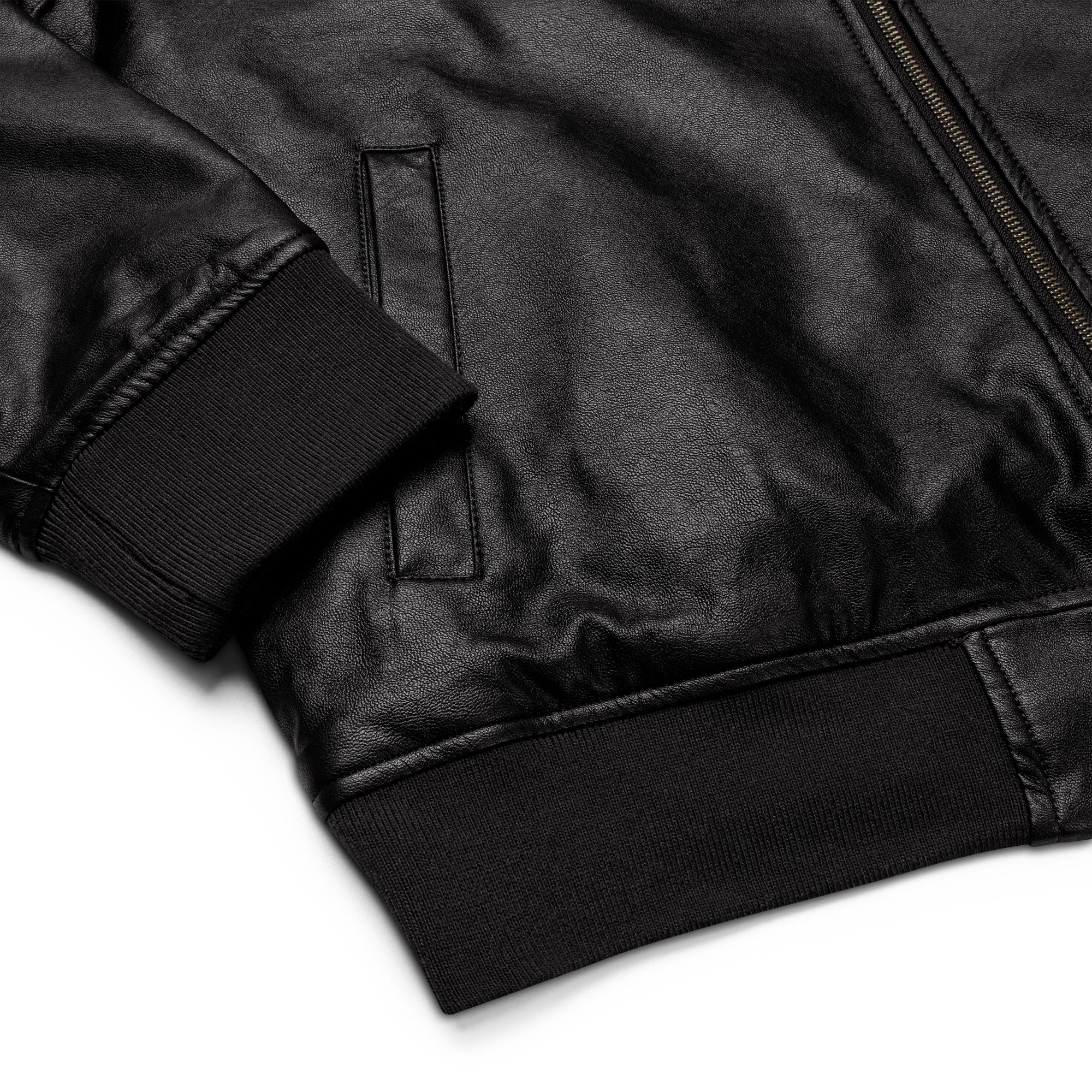 Gimbo Leather Bomber Jacket | Yūjin Japanese Anime Streetwear Clothing