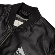 Gimbo Leather Bomber Jacket | Yūjin Japanese Anime Streetwear Clothing