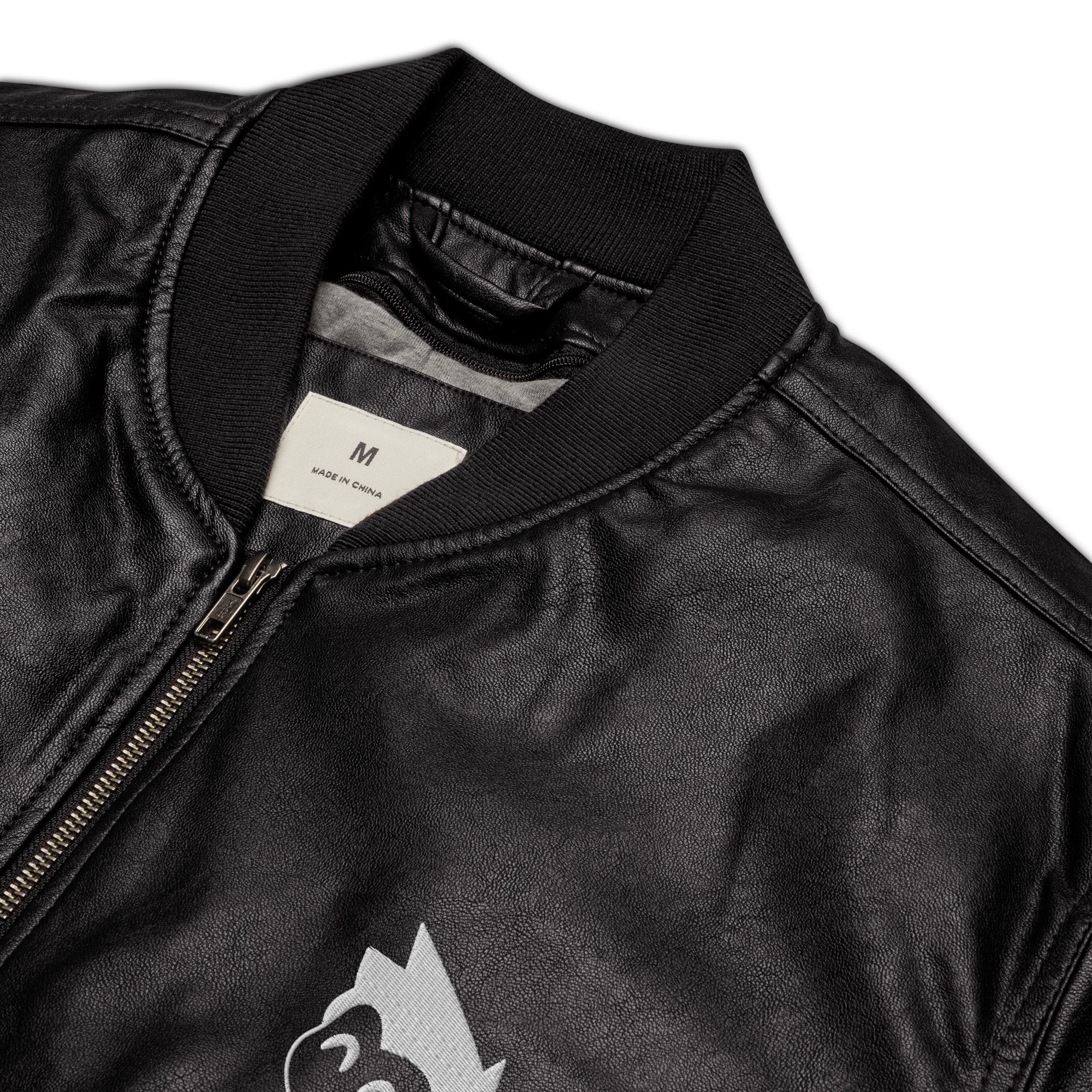 Gimbo Leather Bomber Jacket | Yūjin Japanese Anime Streetwear Clothing