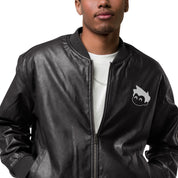Gimbo Leather Bomber Jacket | Yūjin Japanese Anime Streetwear Clothing