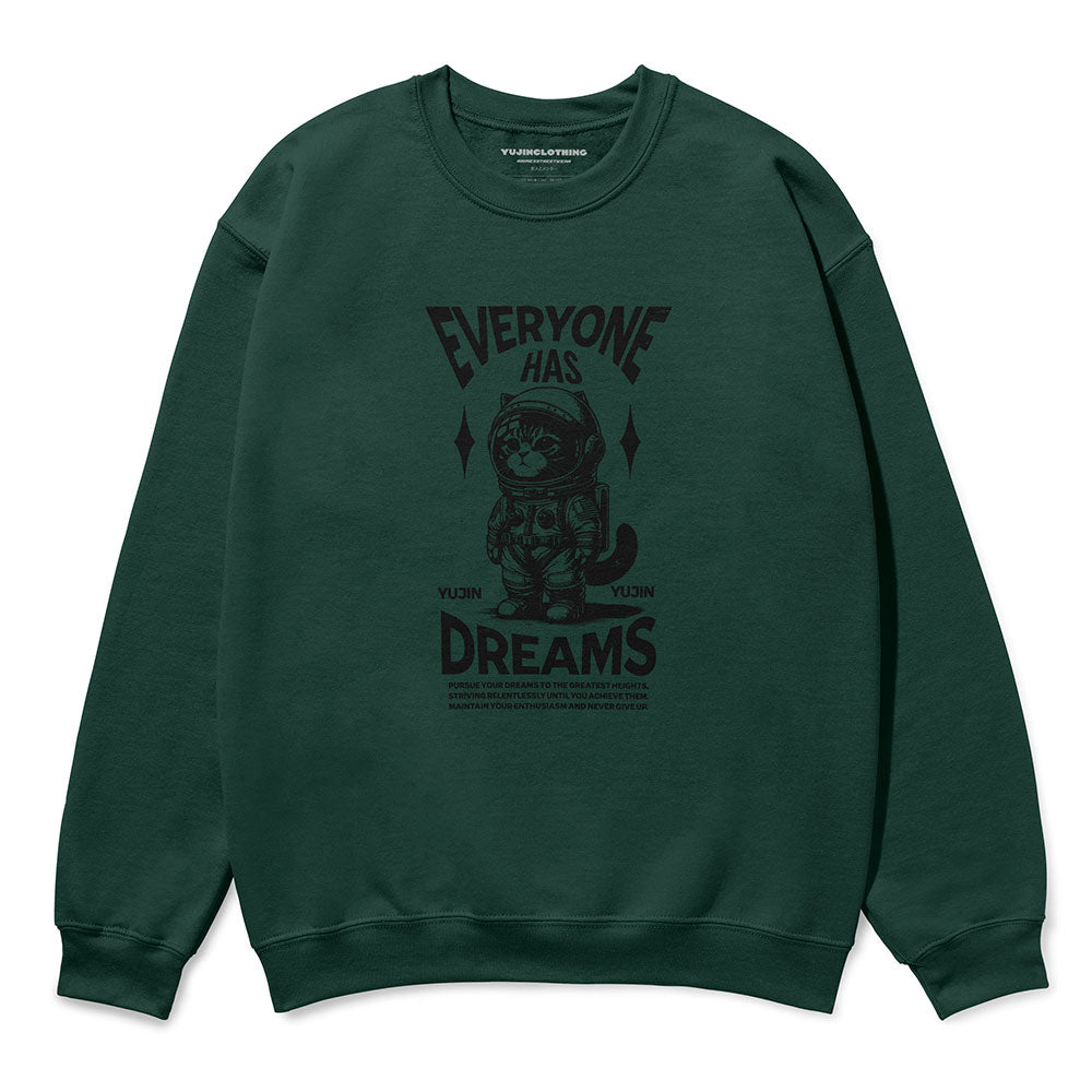 Dream Big Cat Sweatshirt | Yūjin Japanese Anime Streetwear Clothing