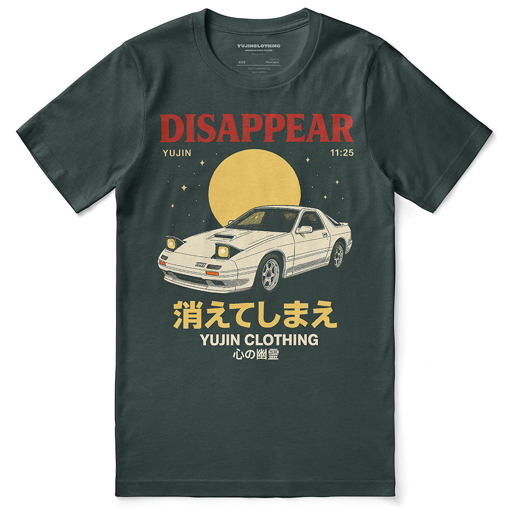 Disappear Car T-Shirt | Yūjin Japanese Anime Streetwear Clothing