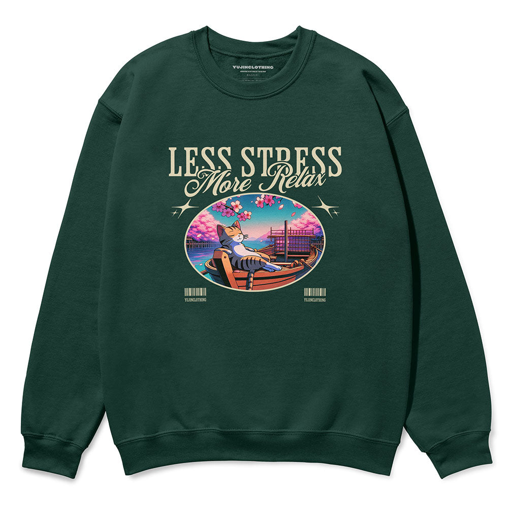 Relax Cat Sweatshirt | Yūjin Japanese Anime Streetwear Clothing