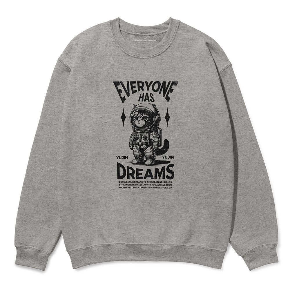 Dream Big Cat Sweatshirt | Yūjin Japanese Anime Streetwear Clothing