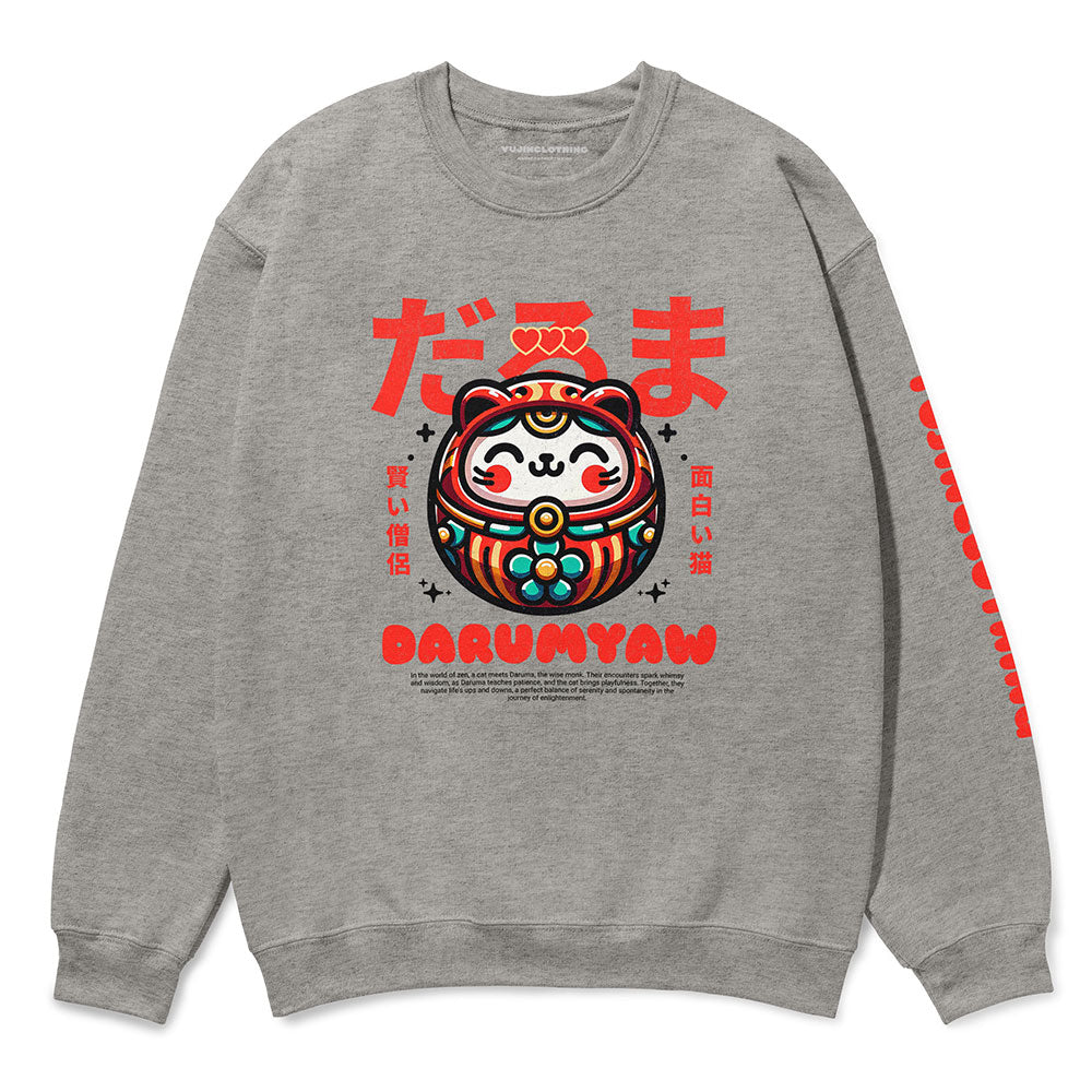 Darumyaw Cat Sweatshirt | Yūjin Japanese Anime Streetwear Clothing