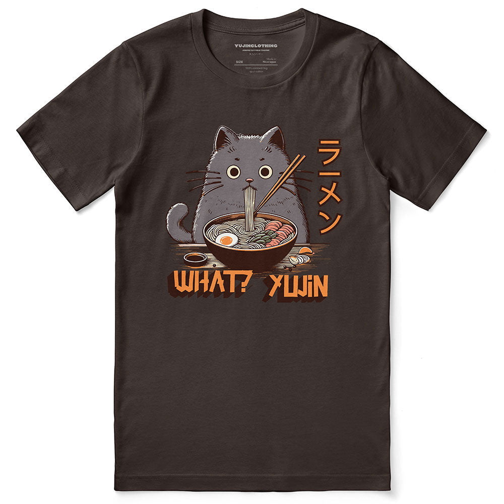 Ramen Cat T-Shirt | Yūjin Japanese Anime Streetwear Clothing