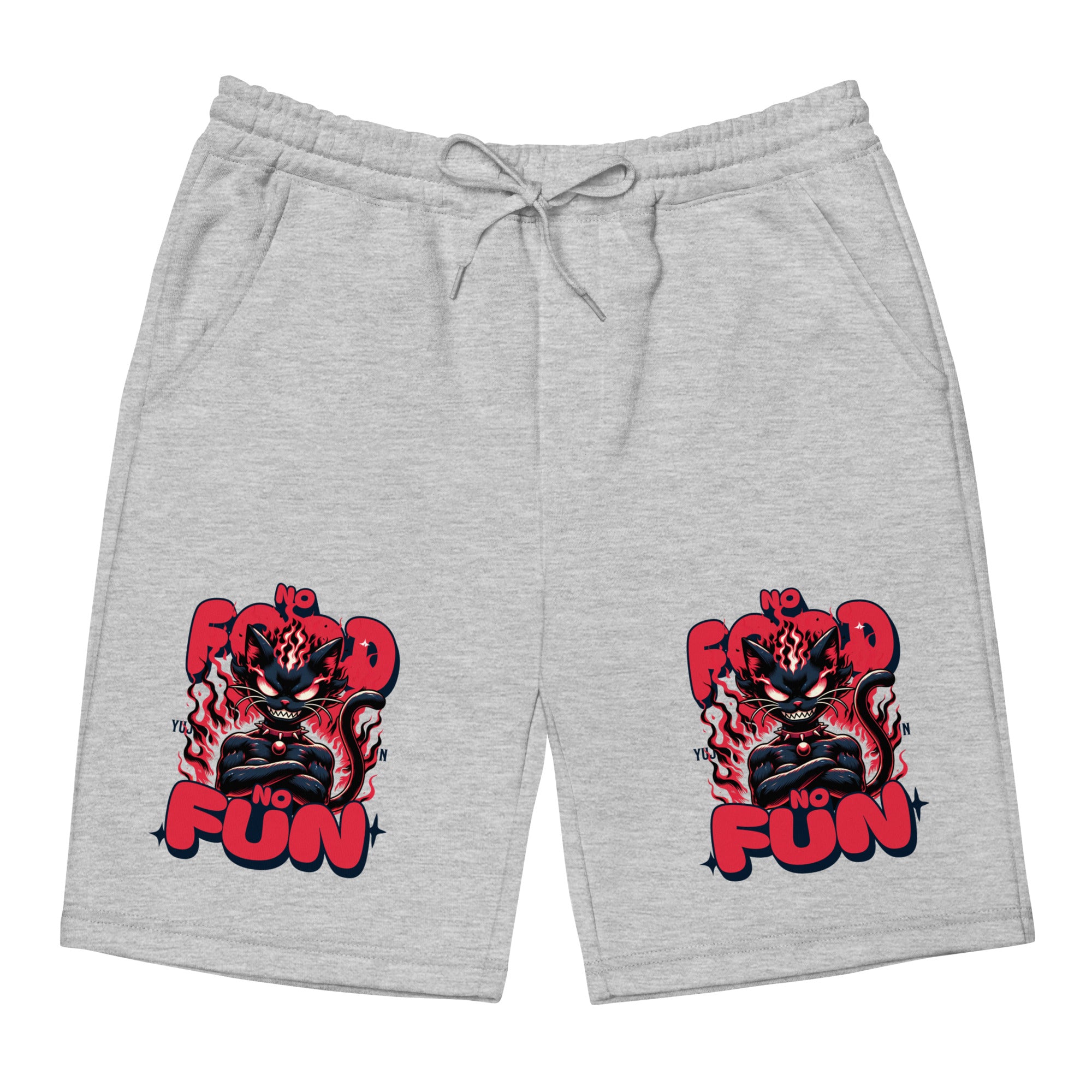 No Food No Fun Cat Shorts | Yūjin Japanese Anime Streetwear Clothing