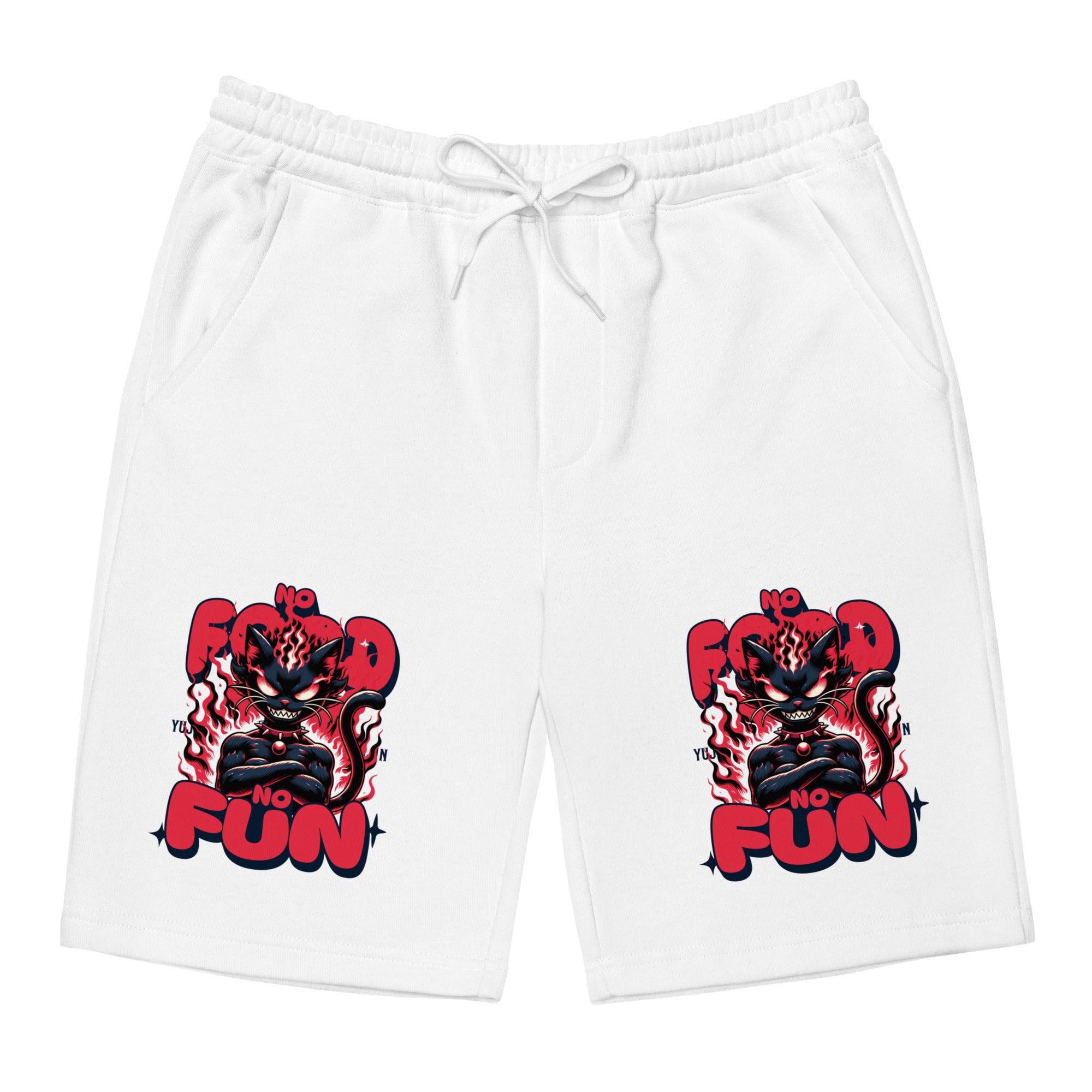 No Food No Fun Cat Shorts | Yūjin Japanese Anime Streetwear Clothing