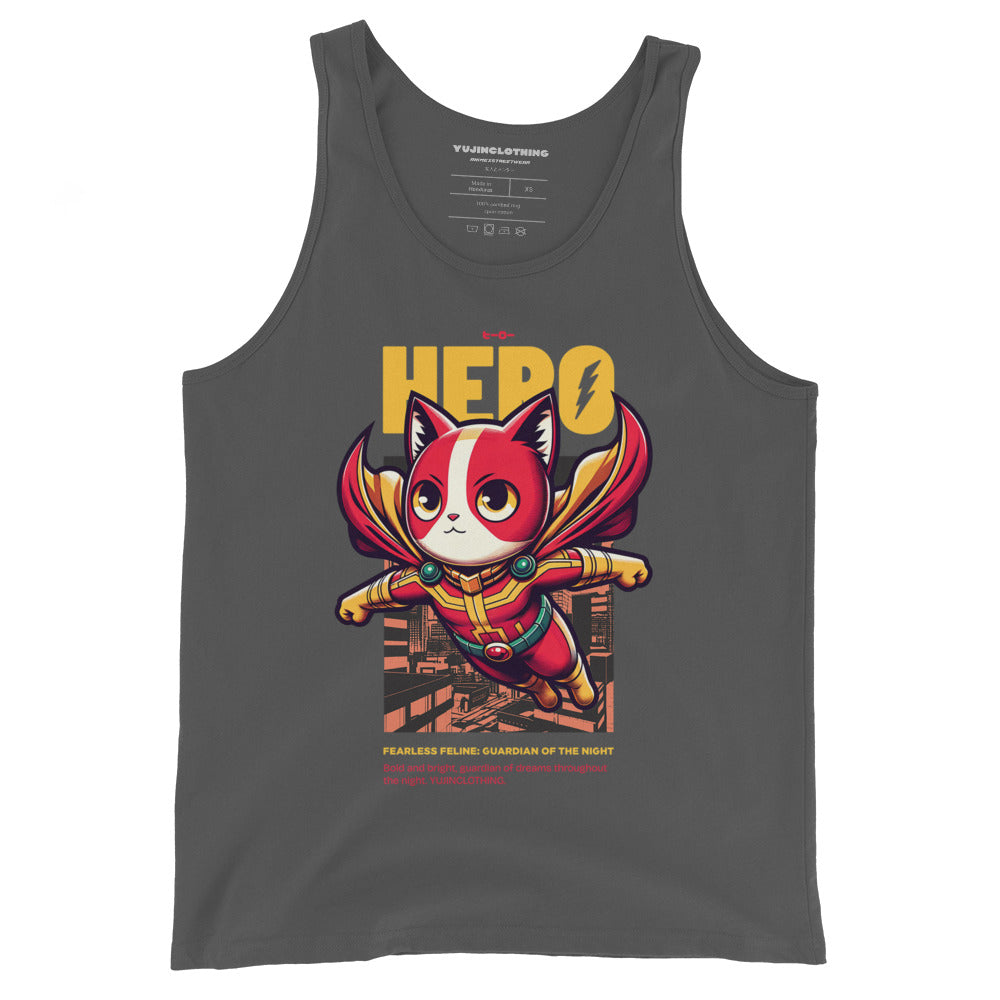 Hero Cat Tank Top | Yūjin Japanese Anime Streetwear Clothing