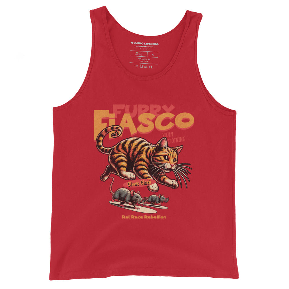 Furry Fiasco Cat Tank Top | Yūjin Japanese Anime Streetwear Clothing