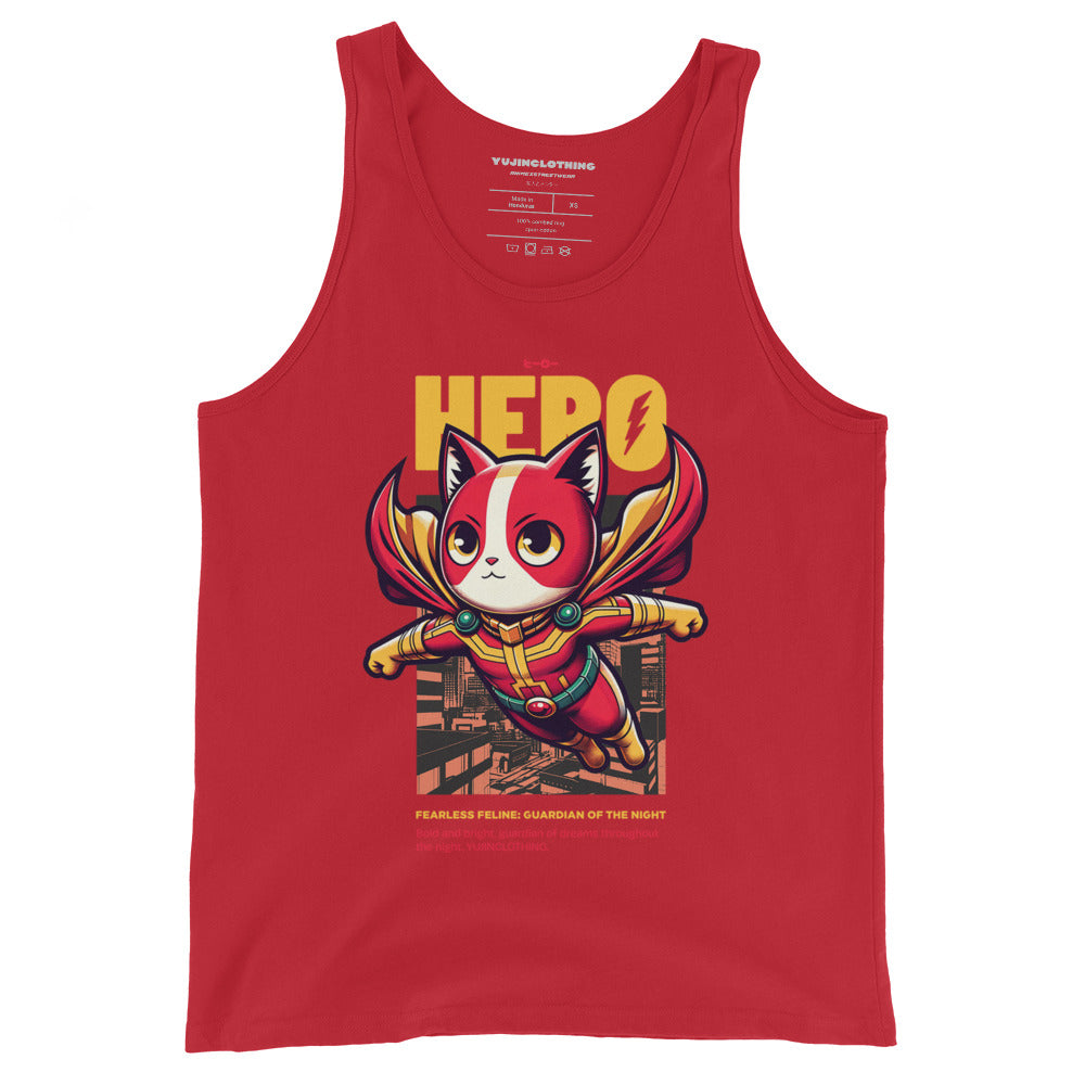 Hero Cat Tank Top | Yūjin Japanese Anime Streetwear Clothing