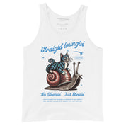 Straight Loungin' Cat Tank Top | Yūjin Japanese Anime Streetwear Clothing