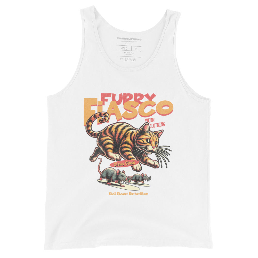 Furry Fiasco Cat Tank Top | Yūjin Japanese Anime Streetwear Clothing