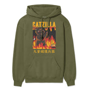 Catzilla City Cat Hoodie | Yūjin Japanese Anime Streetwear Clothing