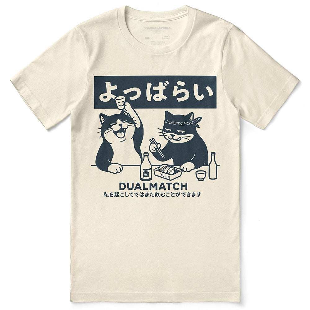 Dualmatch Cat T-Shirt | Yūjin Japanese Anime Streetwear Clothing