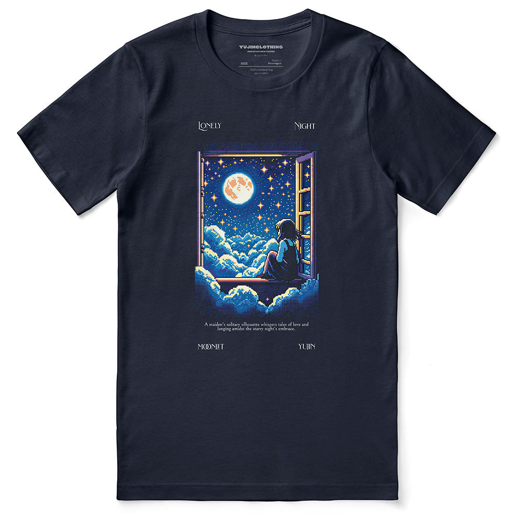 Lonely Night T-Shirt | Yūjin Japanese Anime Streetwear Clothing