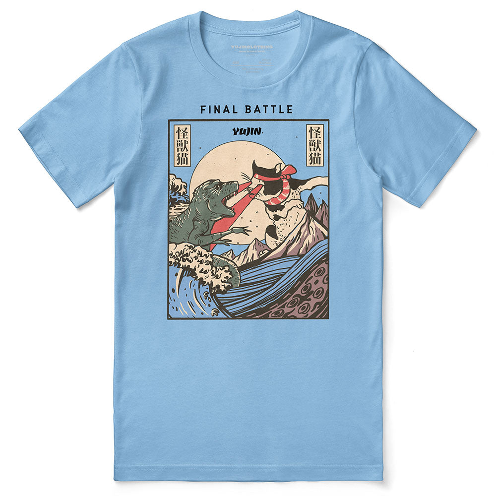 Cat Final Battle T-Shirt | Yūjin Japanese Anime Streetwear Clothing