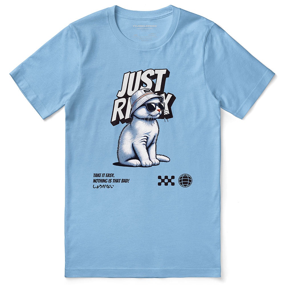 Just Relax Cat T-Shirt | Yūjin Japanese Anime Streetwear Clothing
