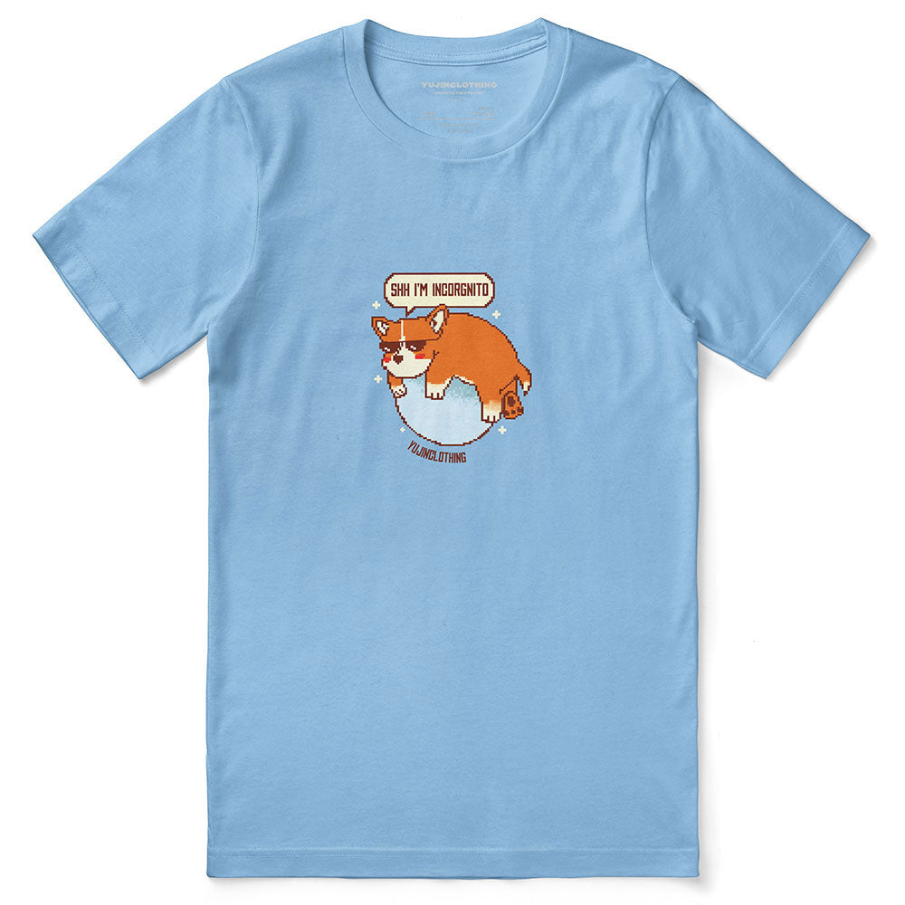 Incognito Corgi Dog T-Shirt | Yūjin Japanese Anime Streetwear Clothing