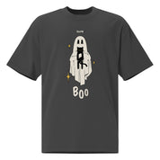 Boo! Cat Oversized Faded T-Shirt | Yūjin Japanese Anime Streetwear Clothing