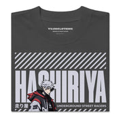 Hashiriya Oversized Faded Car T-Shirt | Yūjin Japanese Anime Streetwear Clothing
