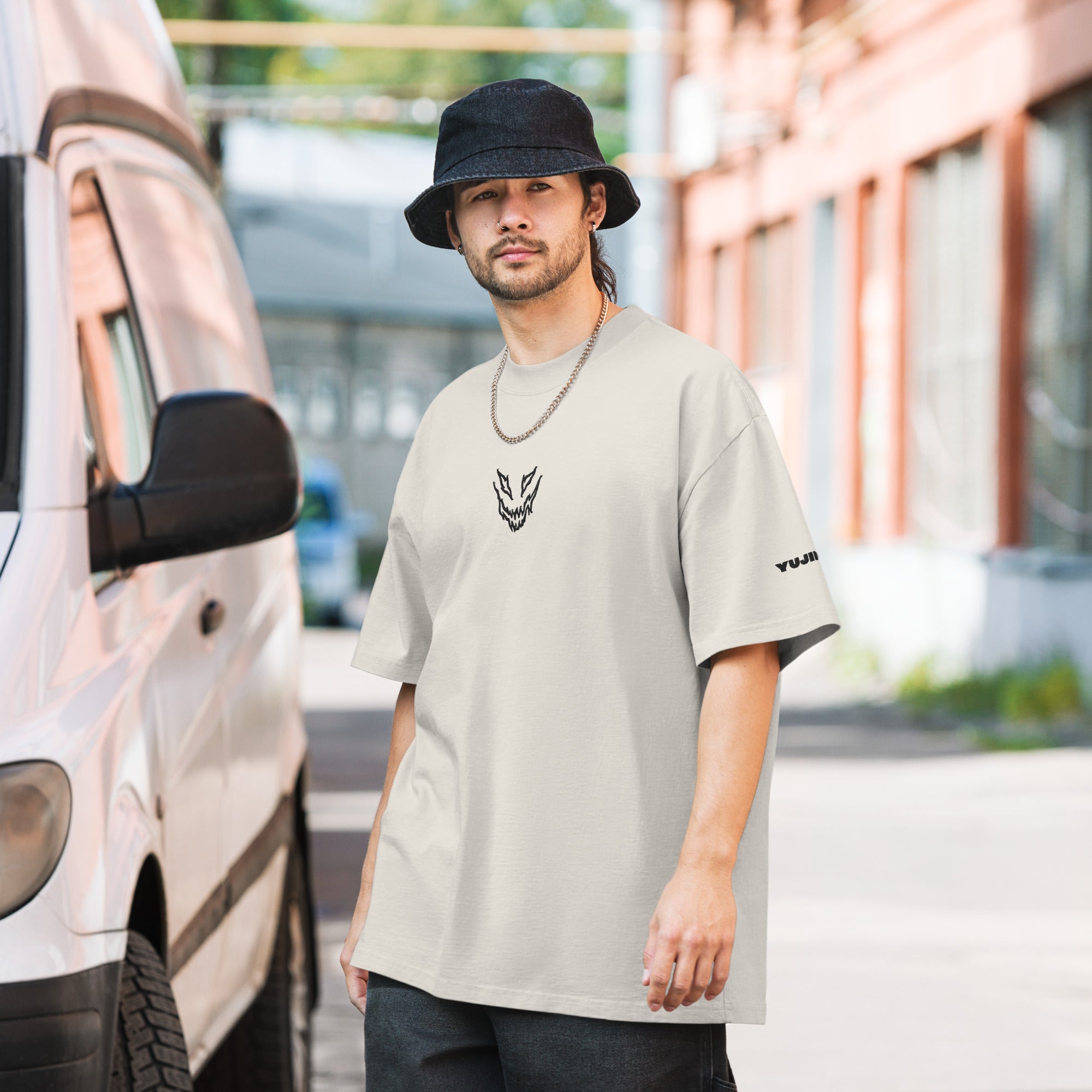 Mad Oversized Faded T-Shirt | Yūjin Japanese Anime Streetwear Clothing