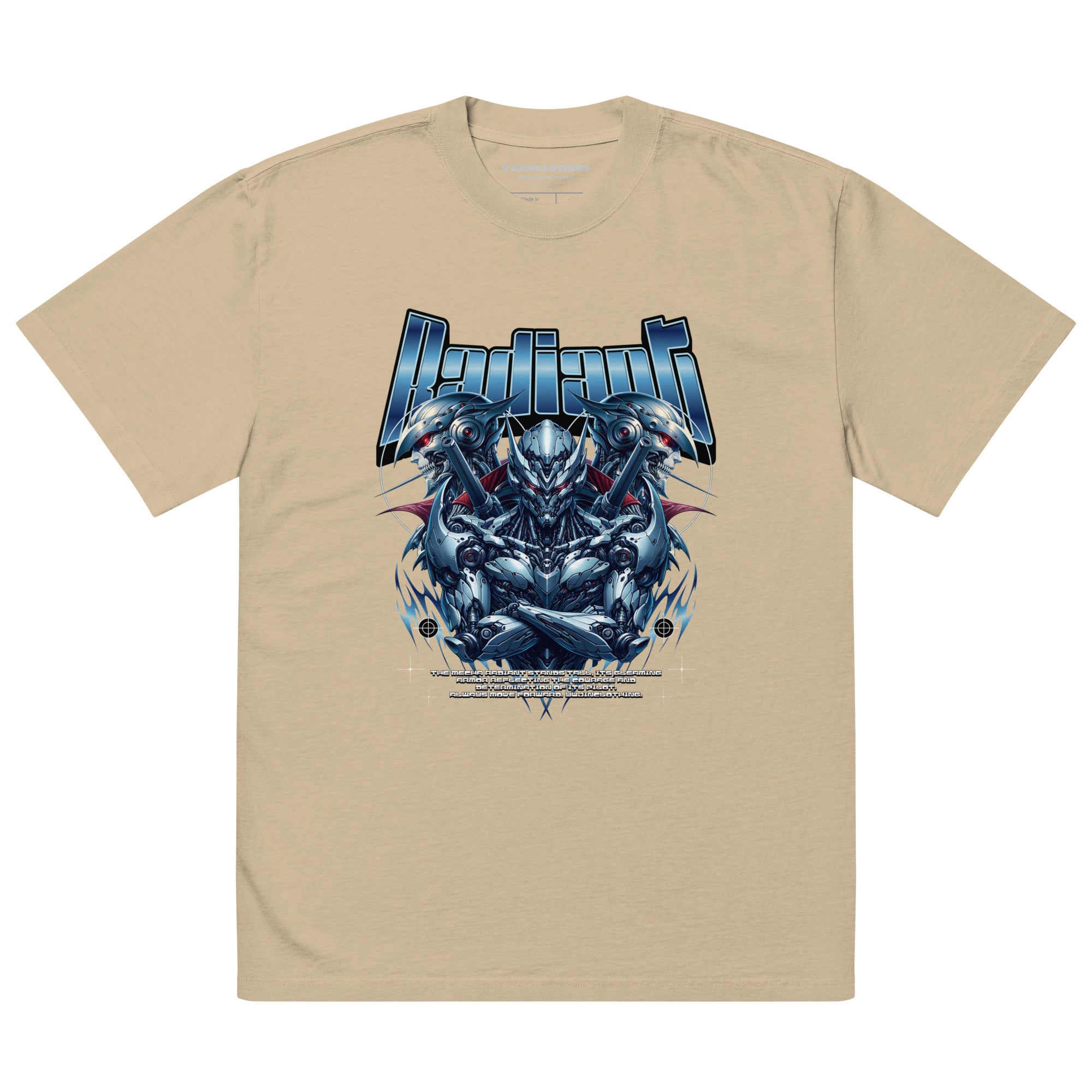 Radiant Oversized Faded T-Shirt | Yūjin Japanese Anime Streetwear Clothing