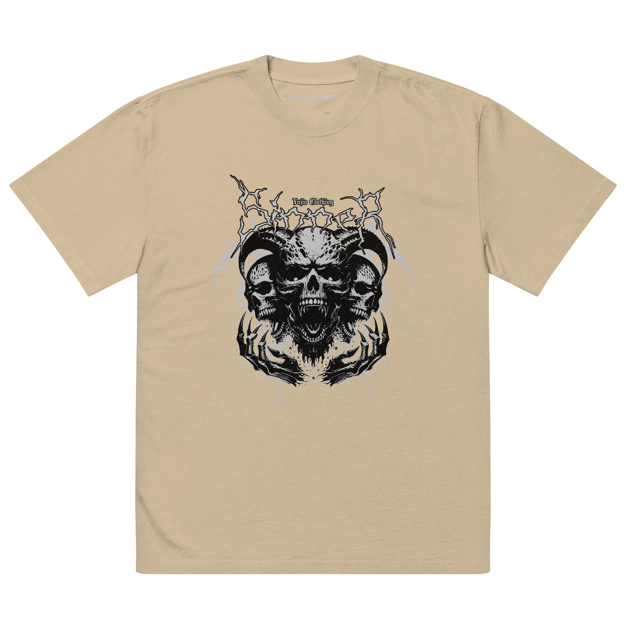 Sinner Oversized Faded T-Shirt | Yūjin Japanese Anime Streetwear Clothing