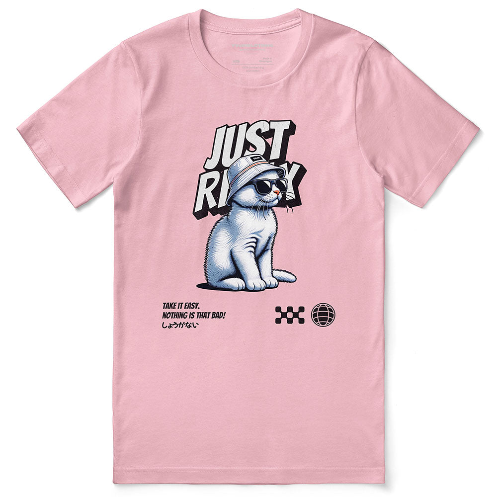 Just Relax Cat T-Shirt | Yūjin Japanese Anime Streetwear Clothing