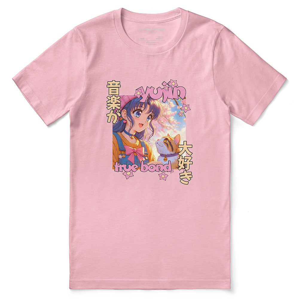 True Bond Cat T-Shirt  | Yūjin Japanese Anime Streetwear Clothing