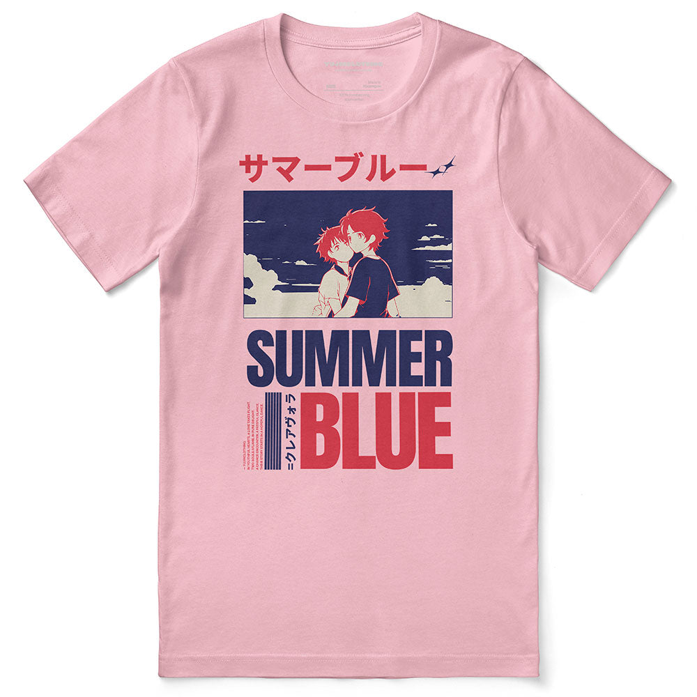 Summer Blue T-Shirt | Yūjin Japanese Anime Streetwear Clothing