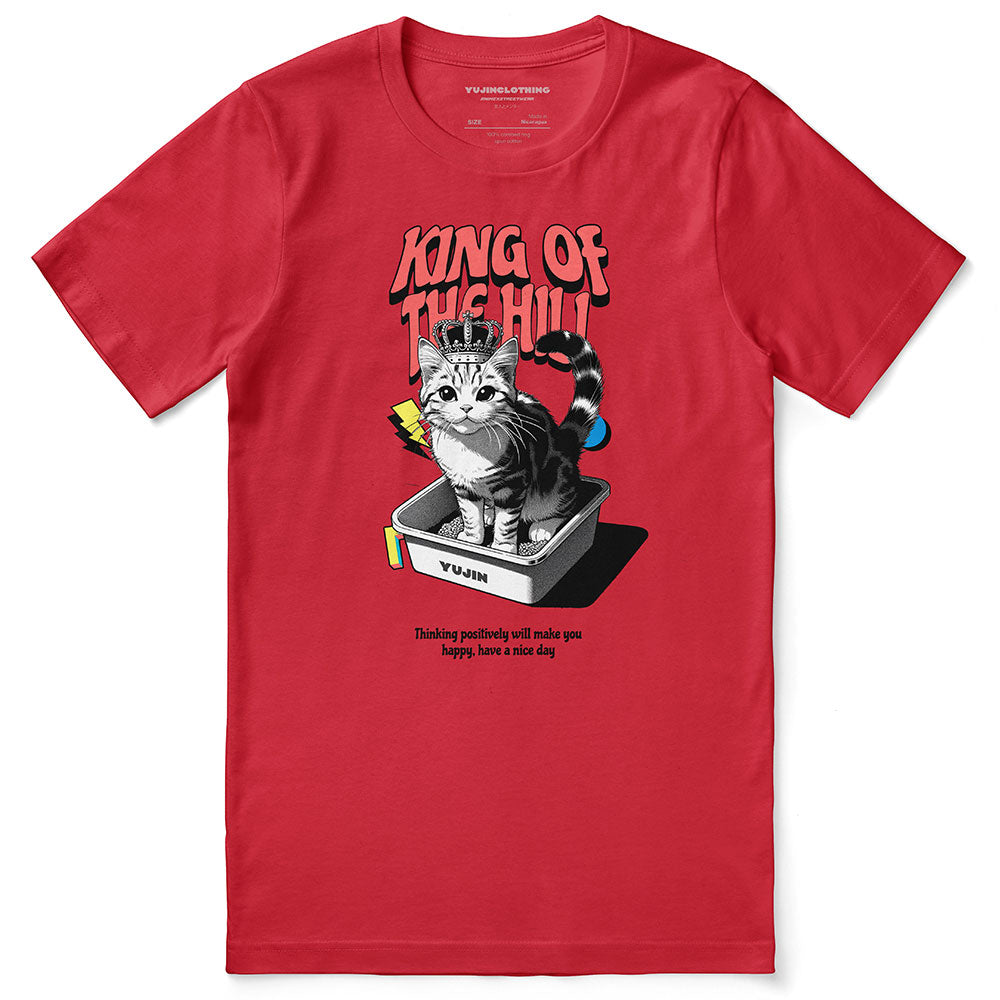 King Of The Hill Cat T-Shirt | Yūjin Japanese Anime Streetwear Clothing