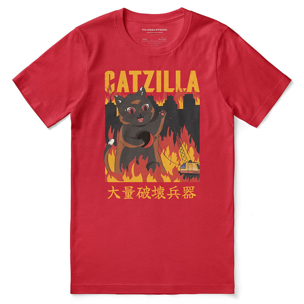 Catzilla City Cat T-Shirt | Yūjin Japanese Anime Streetwear Clothing