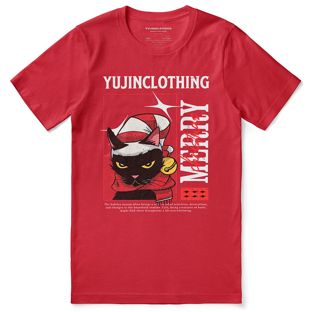Overwhelming Cat T-Shirt | Yūjin Japanese Anime Streetwear Clothing