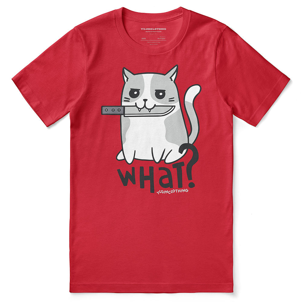 Bad Intentions Cat T-Shirt | Yūjin Japanese Anime Streetwear Clothing