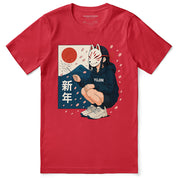 Kitsune Spark Sakura T-Shirt | Yūjin Japanese Anime Streetwear Clothing