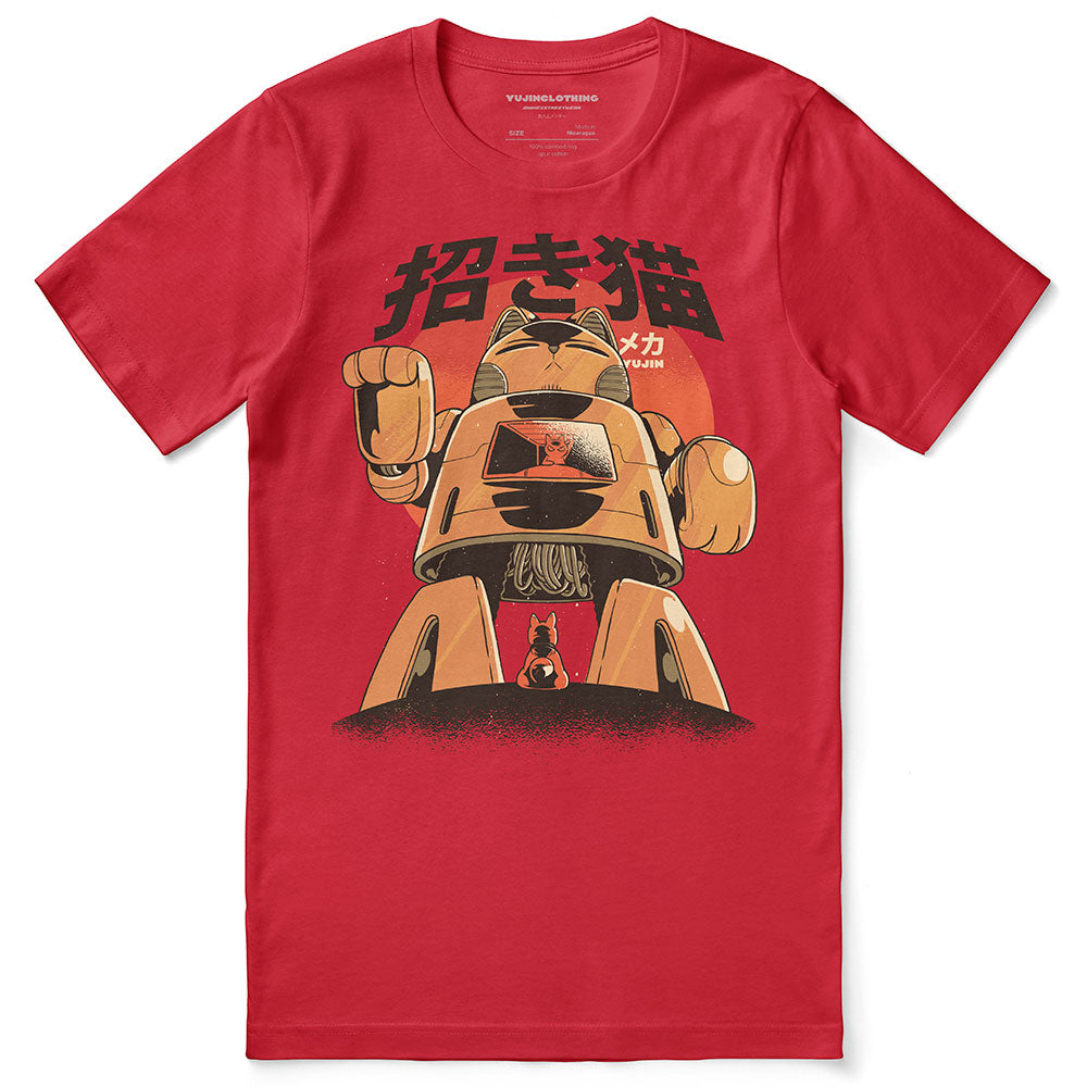 Mecha Cat T-Shirt  | Yūjin Japanese Anime Streetwear Clothing