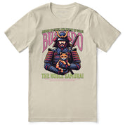 Bushido And Cat T-Shirt | Yūjin Japanese Anime Streetwear Clothing