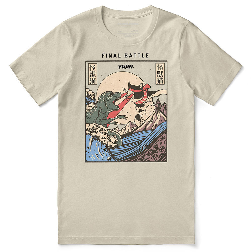 Cat Final Battle T-Shirt | Yūjin Japanese Anime Streetwear Clothing