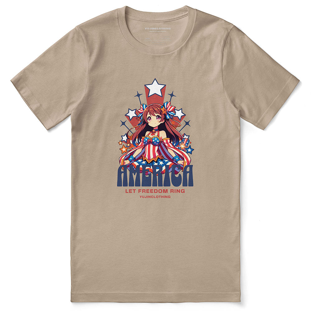 America 4th July T-Shirt | Yūjin Japanese Anime Streetwear Clothing