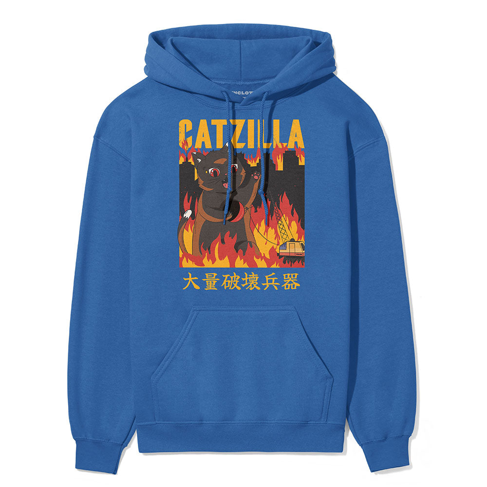 Catzilla City Cat Hoodie | Yūjin Japanese Anime Streetwear Clothing