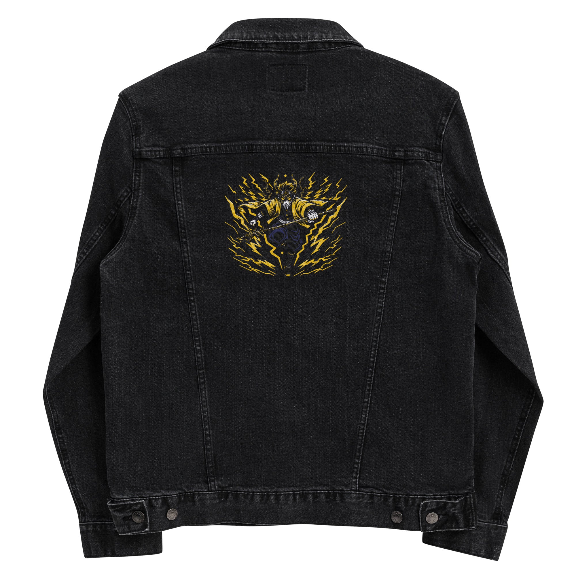 Thunder God Denim Jacket | Yūjin Japanese Anime Streetwear Clothing