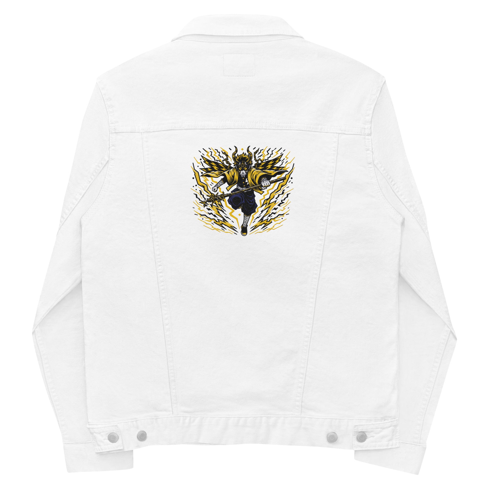 Thunder God Denim Jacket | Yūjin Japanese Anime Streetwear Clothing
