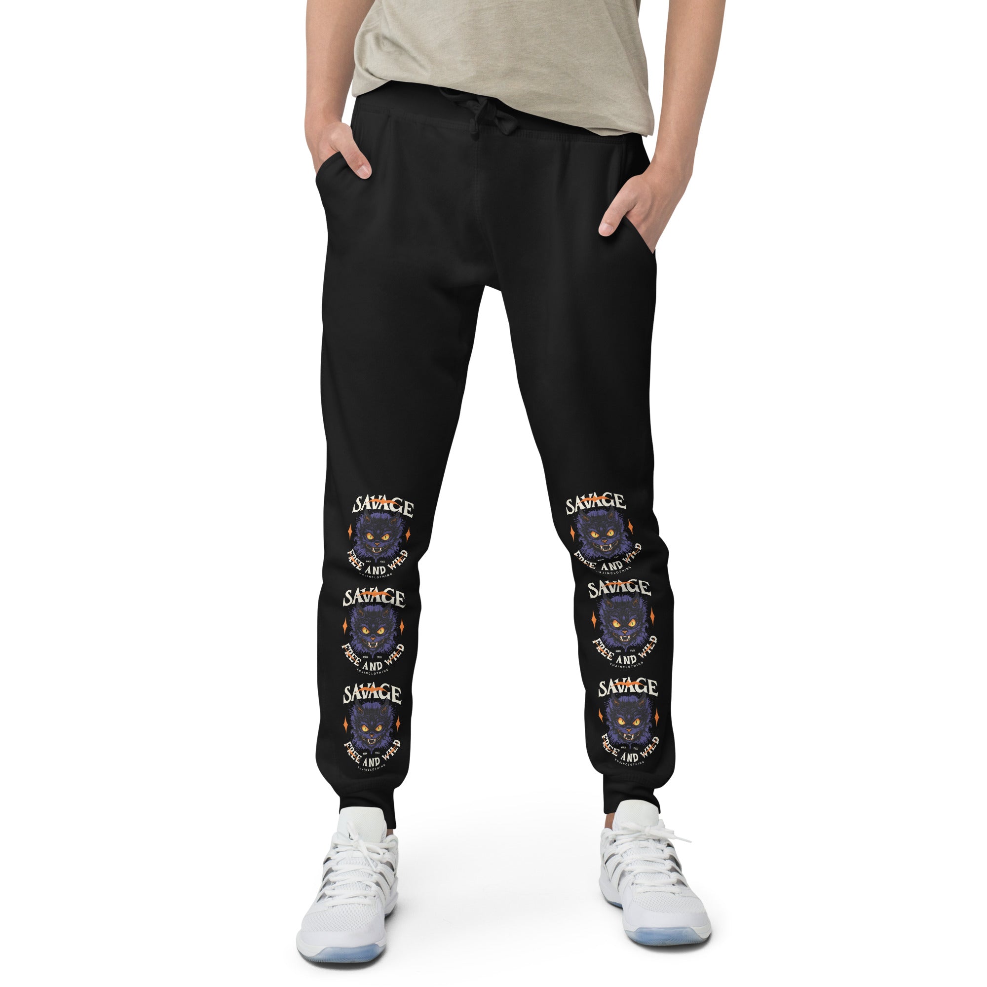 Born Free Cat Sweatpants | Yūjin Japanese Anime Streetwear Clothing