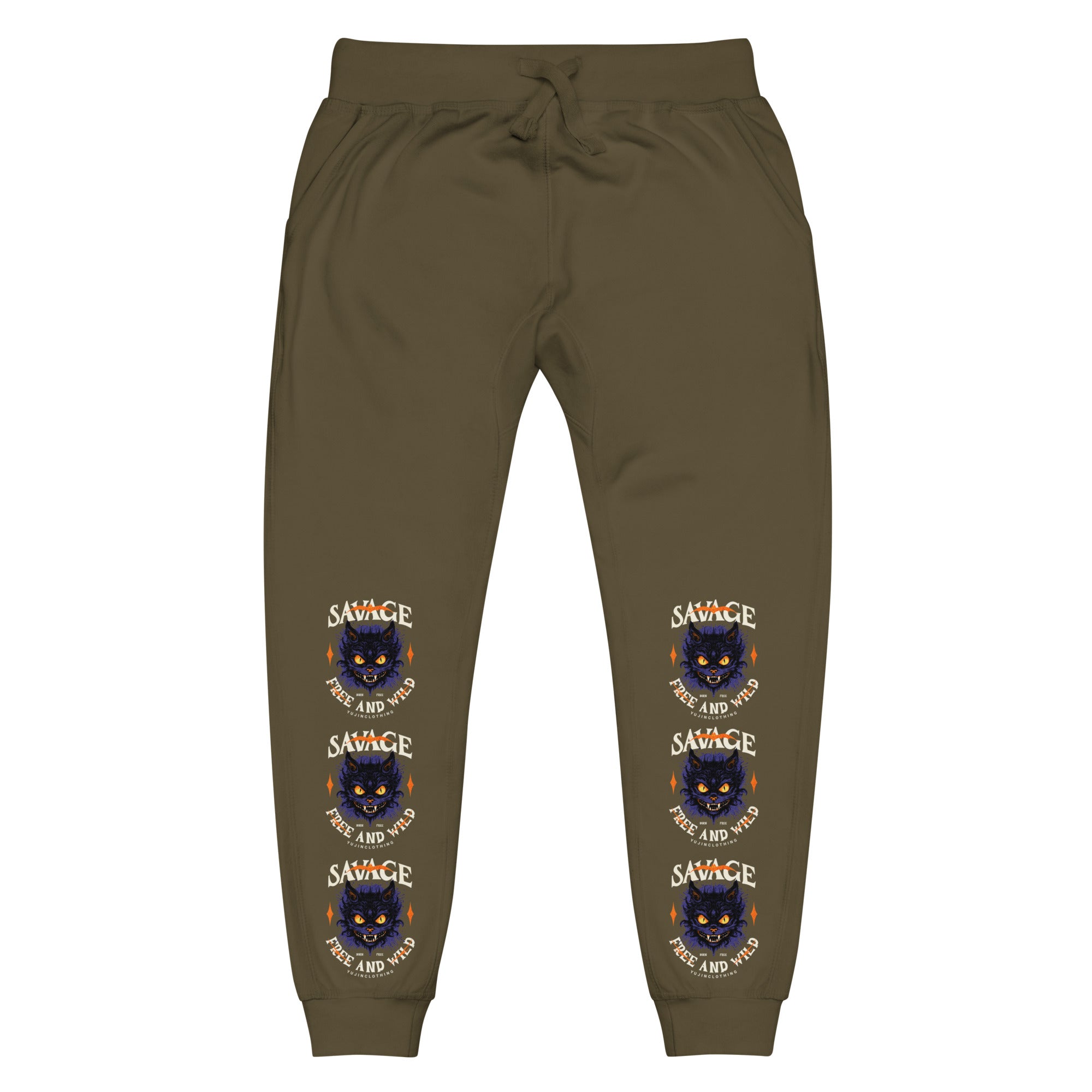 Born Free Cat Sweatpants | Yūjin Japanese Anime Streetwear Clothing