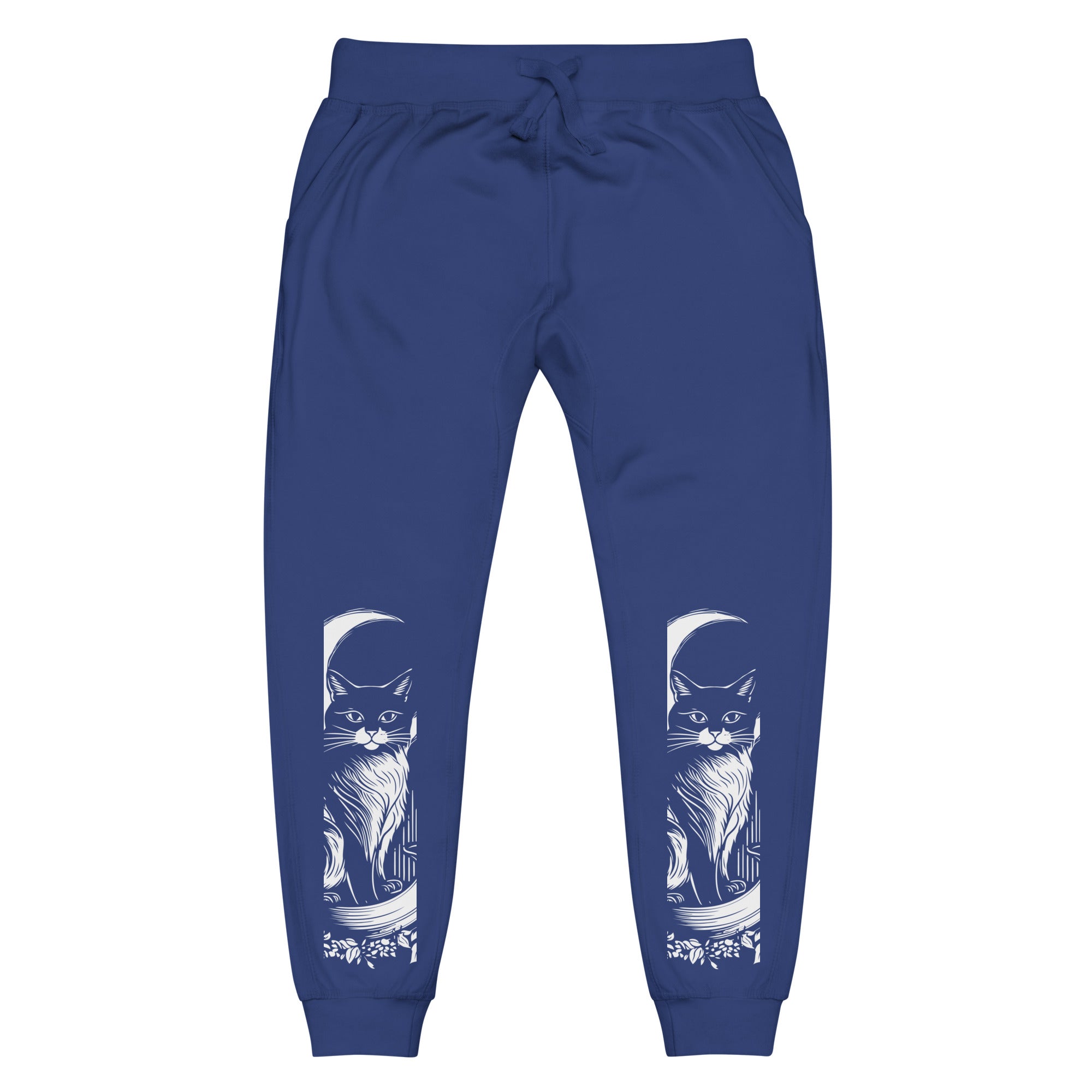 Moon And Cat Sweatpants | Yūjin Japanese Anime Streetwear Clothing