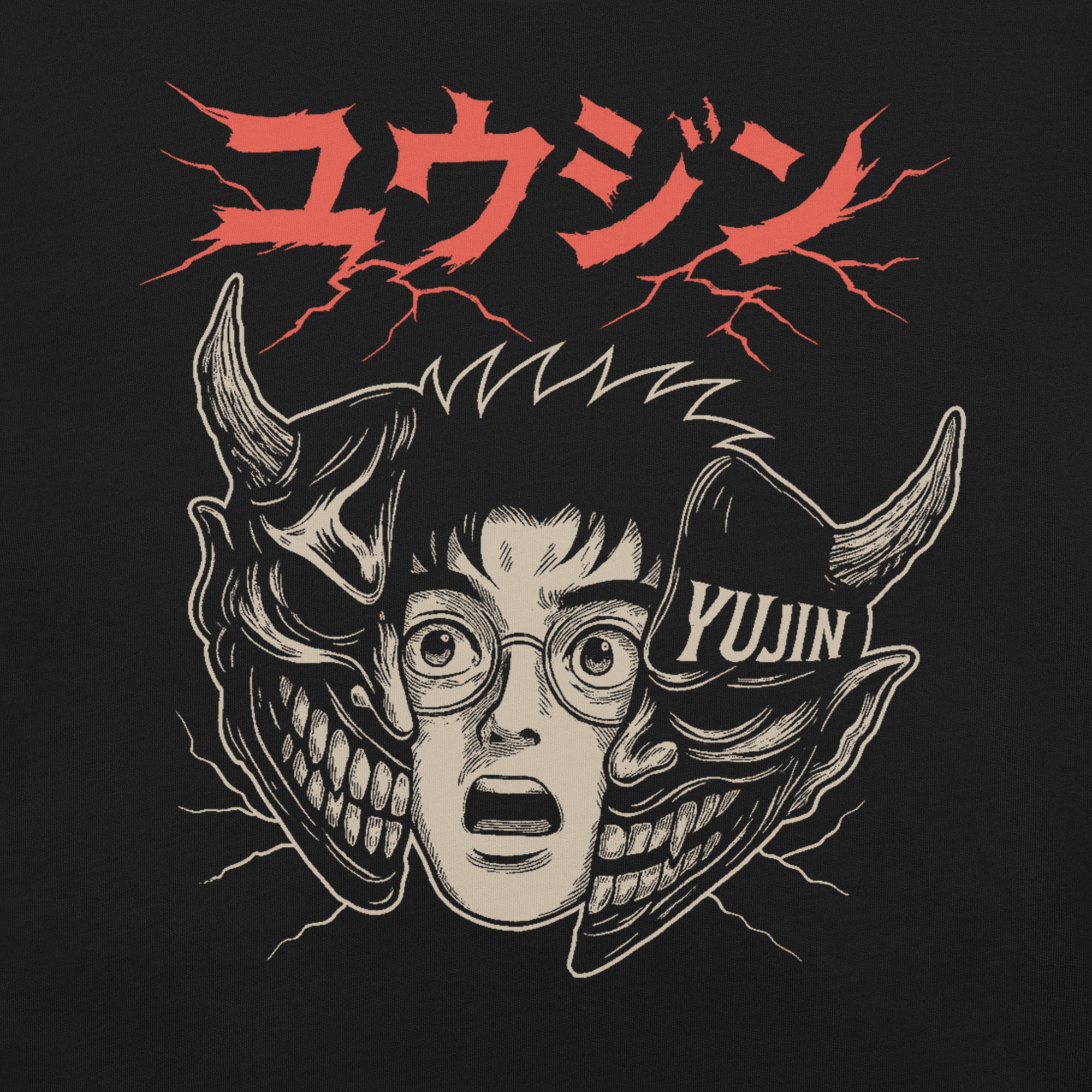 Two Souls Horror T-Shirt  | Yūjin Japanese Anime Streetwear Clothing